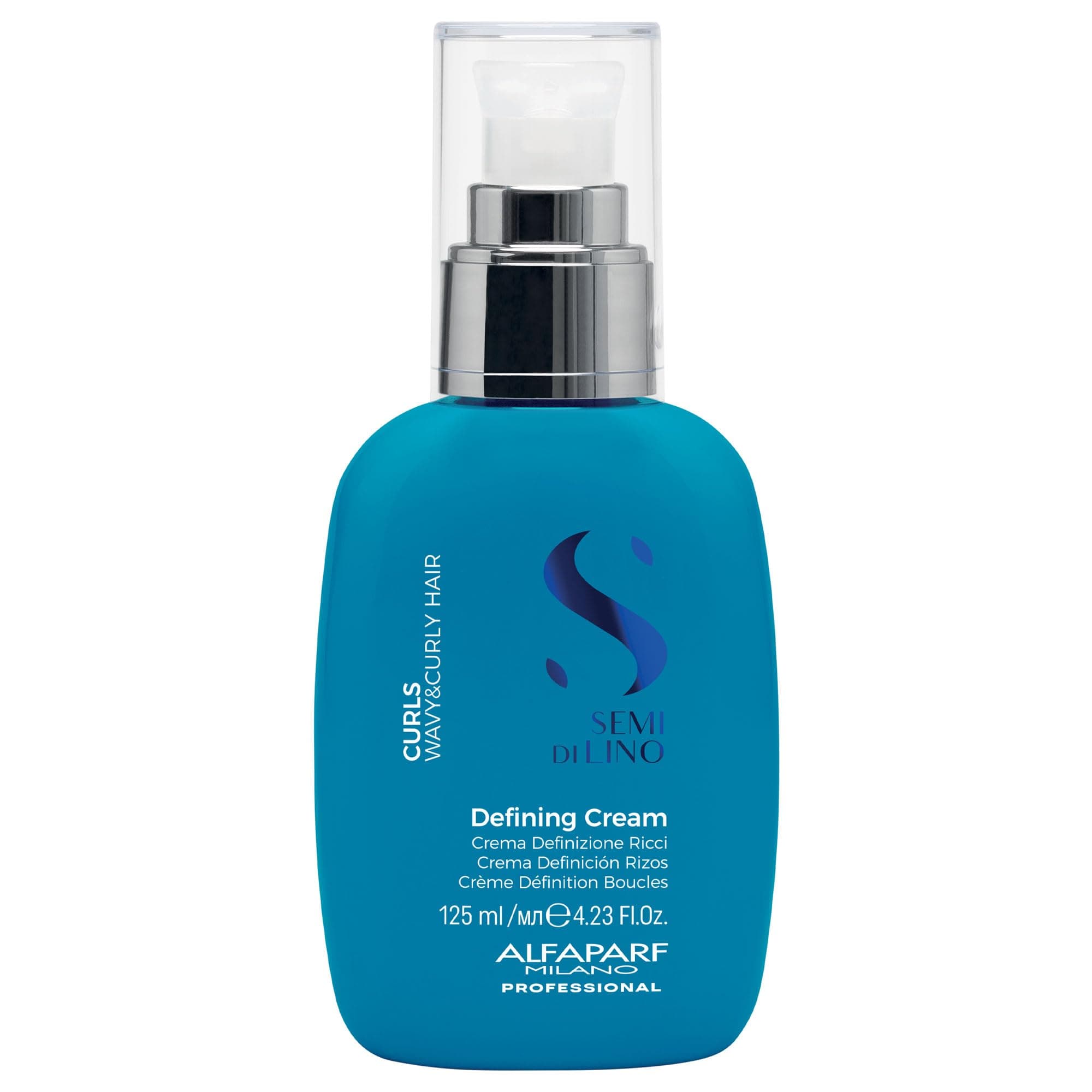 Alfaparf Milano Semi Di Lino Curl Defining Cream - Hair Styling Curl Activator - Replenishes Hair Hydration with Flaxseed Oil & Vitamin E - Lightweight, Vegan Hair Care (4.23 oz)