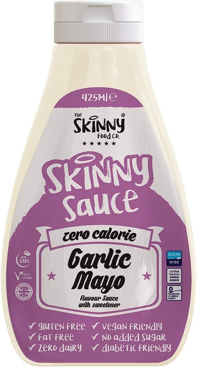 The Skinny Food Co. Garlic Mayo – Zero Calorie Sugar Free Sauce #NotGuilty – 425ml Bottle