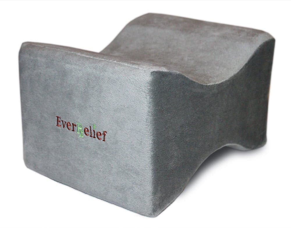 Knee Pillow for Side Sleepers - Leg Pillow for Back and Hip Pain Relief While Sleeping - Memory Foam Comfort by EverRelief®