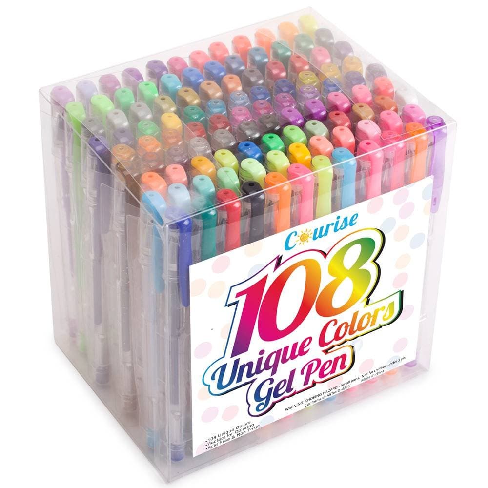 Courise - 108 Unique Colors Gel Pen Set