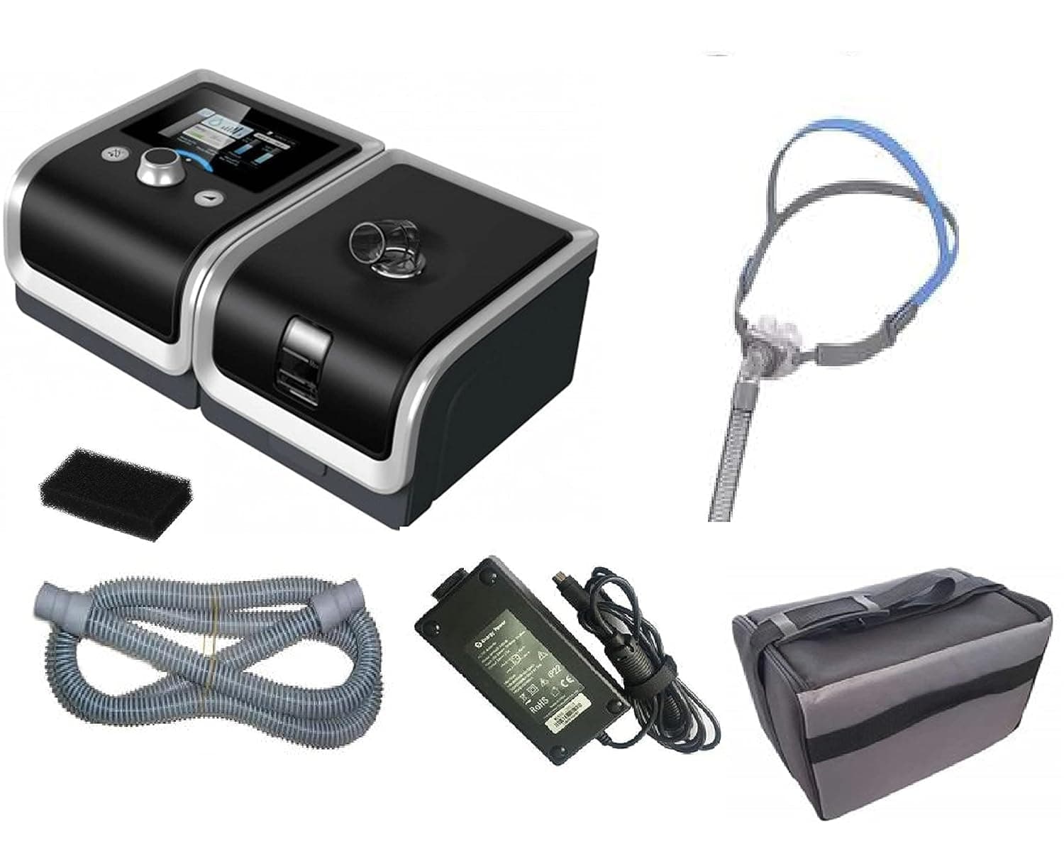 TenTabs BMC GII Auto CPAP Machine with Humidifier & P2 Nasal Pillow Mask | Automatic Pressure Adjustment for Sleep Apnea | Home Sleep Apnea Therapy Device | Easy Controls & Breathing Support