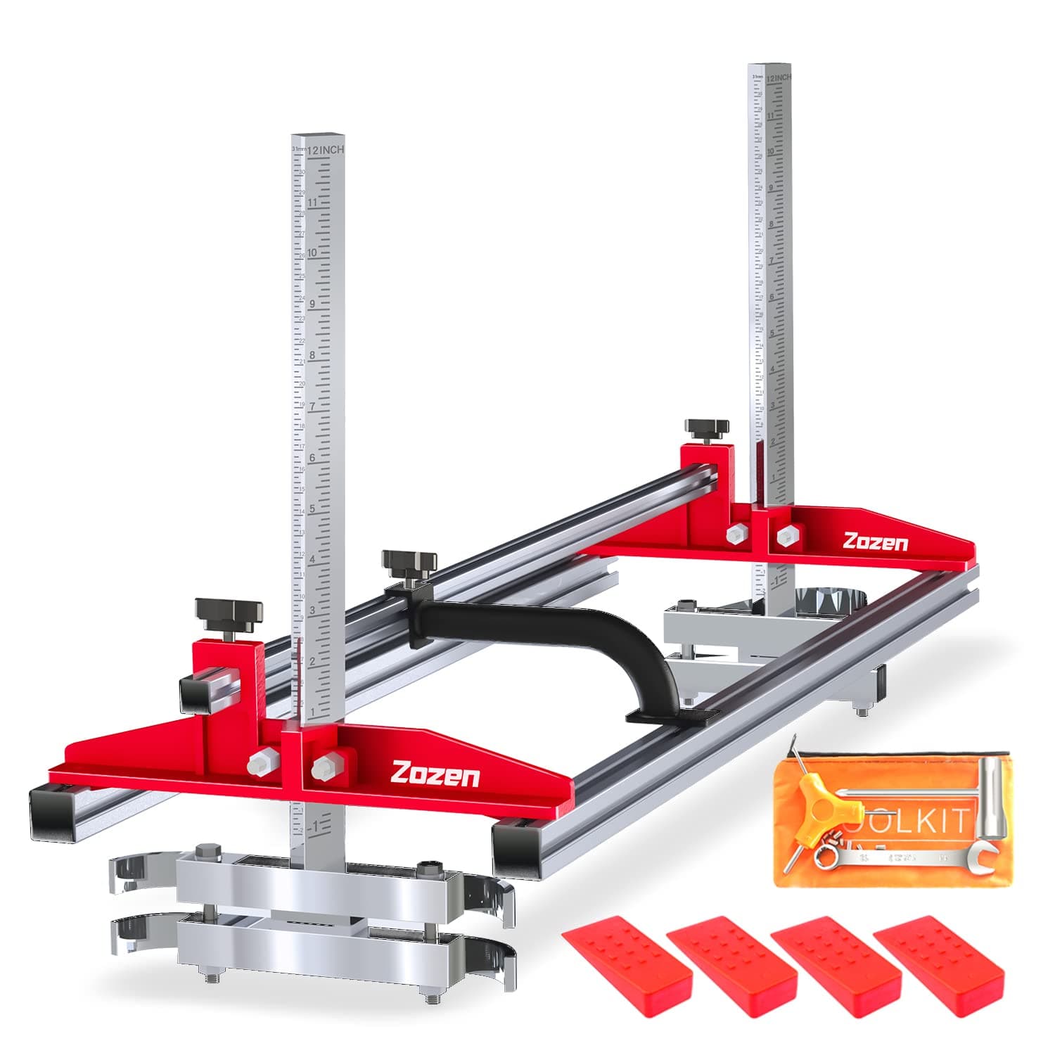 zozen Chainsaw Mill, Sawmill - Saw Mill Portable Sawmill, Can be Assembled into 3 Sizes for Independent Use, Suitable for 14-36inch, A Flexible Cutting Guide System for Builders and Woodworker.