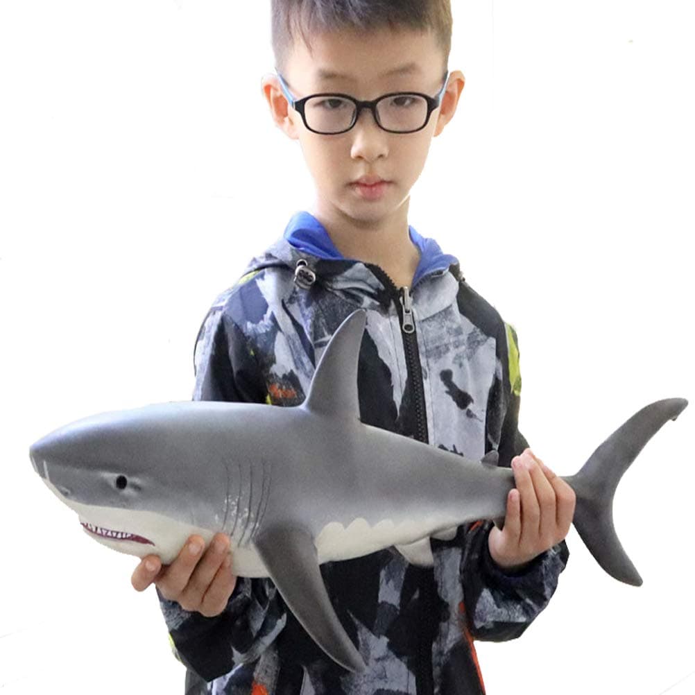 – JOKFEICE Great Shark Toy Figures - Realistic Animals Action Figures - Ocean Huge White Whale Playset Educational Learning Toys for kids Party Suppliers