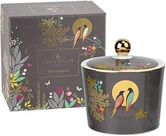 Portmeirion Sara Miller Chelsea 10 oz Covered Sugar Bowl – Fine China with 22K Gold Accent, Decorative Sugar Container with Lid, Thoughtful Mother’s Day Gift, Ideal for Brunch, Tea & Holidays