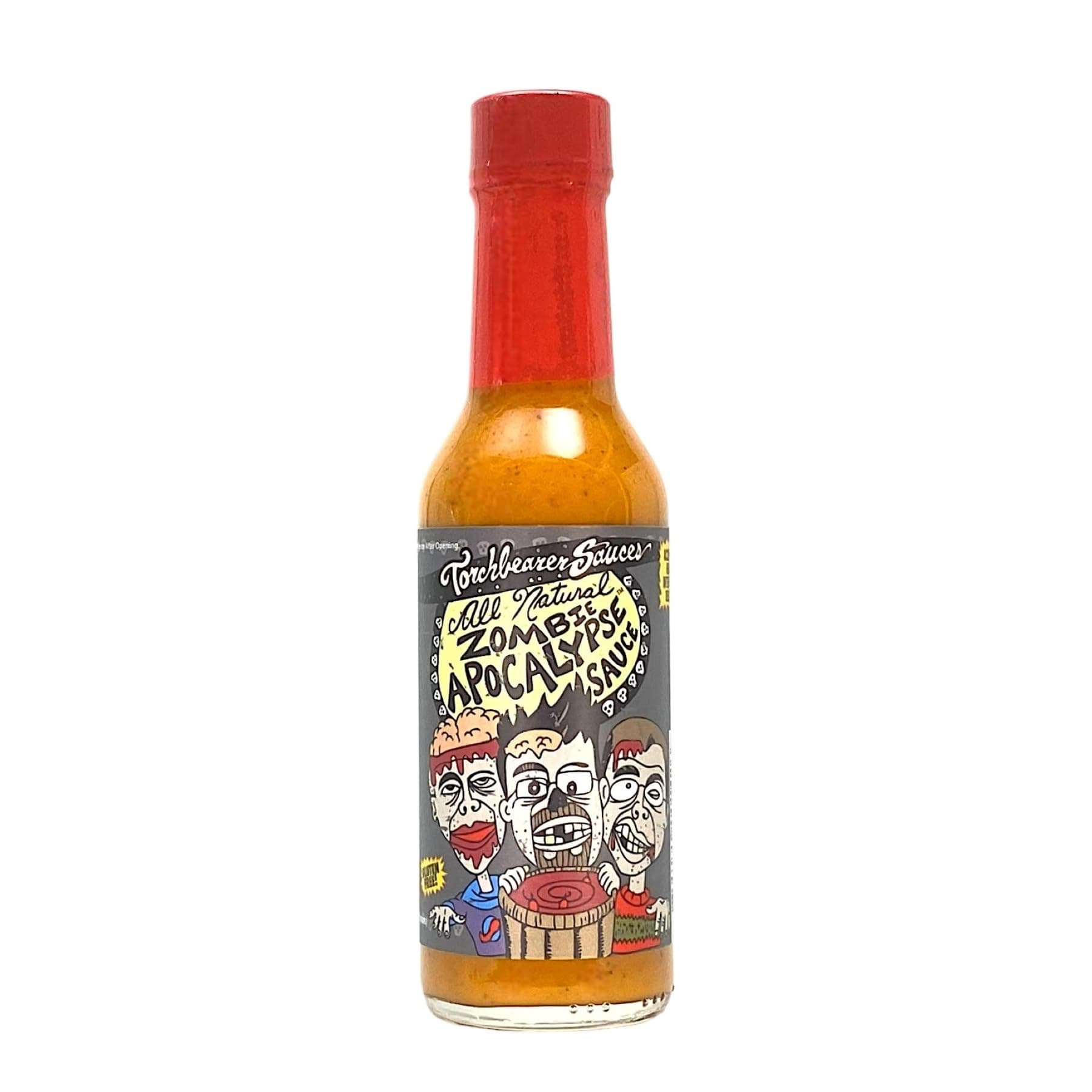 Torchbearer Zombie Apocalypse Ghost Pepper Hot Sauce, 142ml