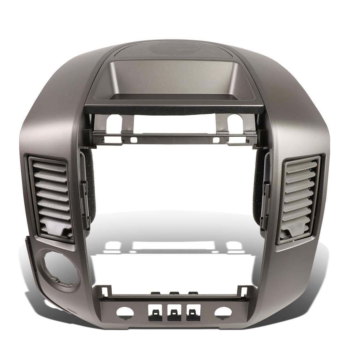 DNA Motoring ZTL-Y-0146 Center Dash Audio A/C Vent Surround Bezel w/Speaker Cover,Grey