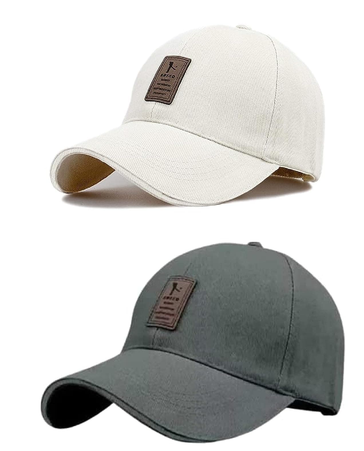 Brand Soft Cotton Adjustable Unisex Cap for Men and Women Freesize Baseball Caps (Pack of 2)