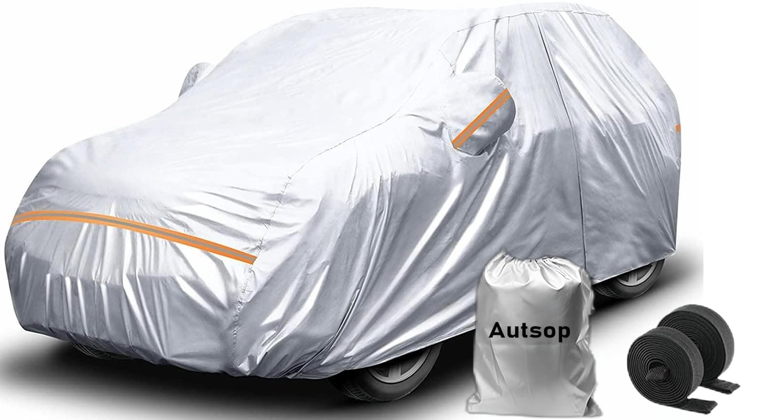 Autsop SUV Car Cover Waterproof All Weather,12-Layer Car Covers for Automobiles Outdoor Heavy Duty Full Exterior Covers for SUV(Up to 175 inch)