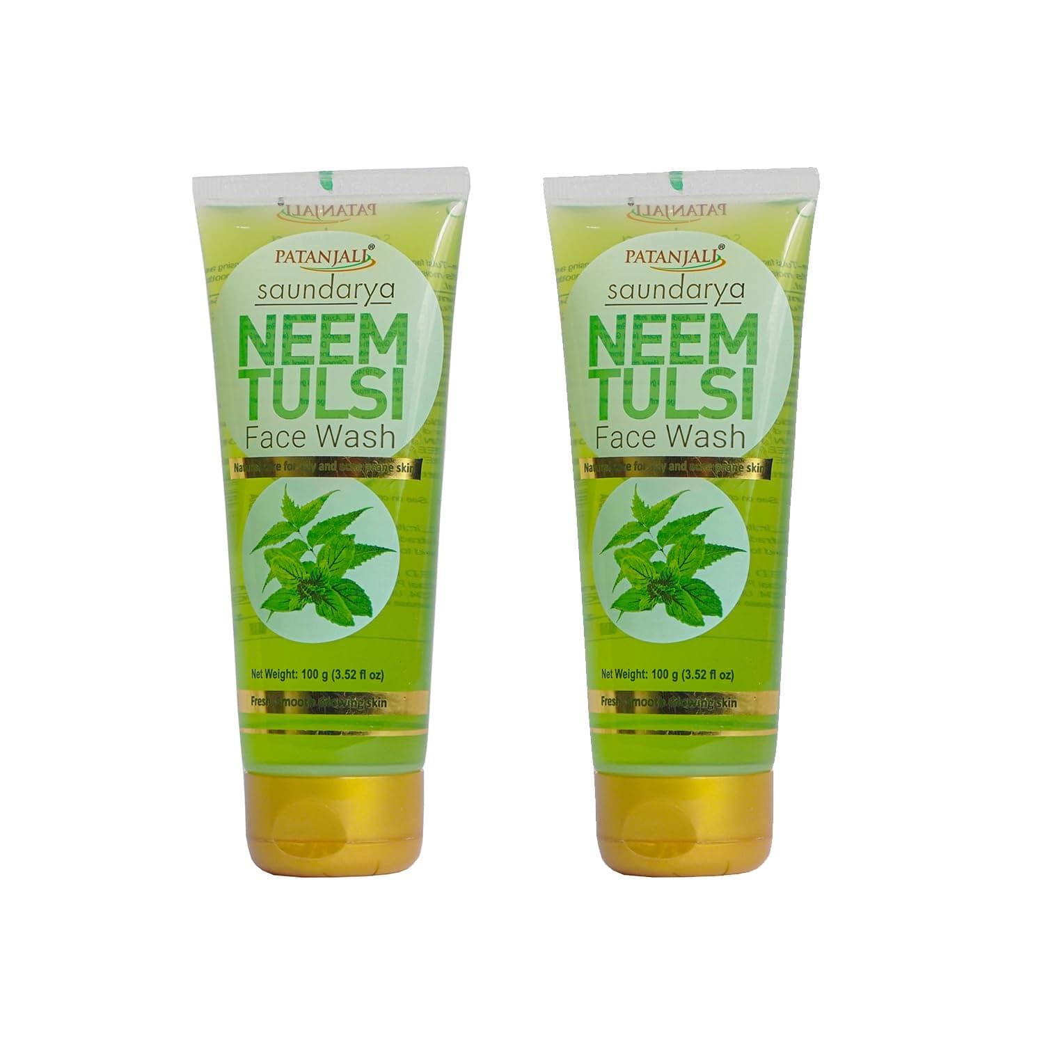 Neem Tulsi Face Wash 100gm / 3.52 fl oz - Pack of 2