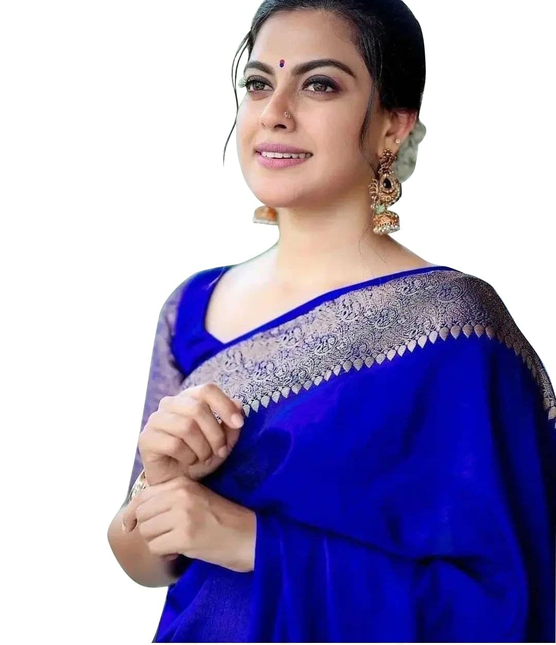 Women's Adorable Kanjivaram Soft Lichi Silk Saree With Blouse Piece