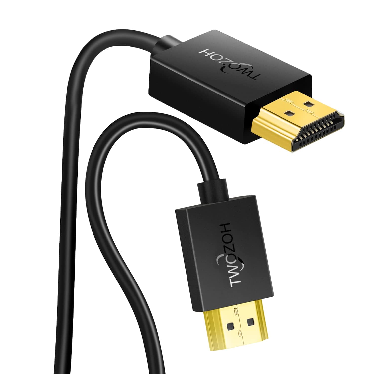 Flexible & Slim HDMI Cable 3.3FT, Soft & Ultra-Thin HDMI to HDMI Cord Support 4K@60Hz/2160P/1080P