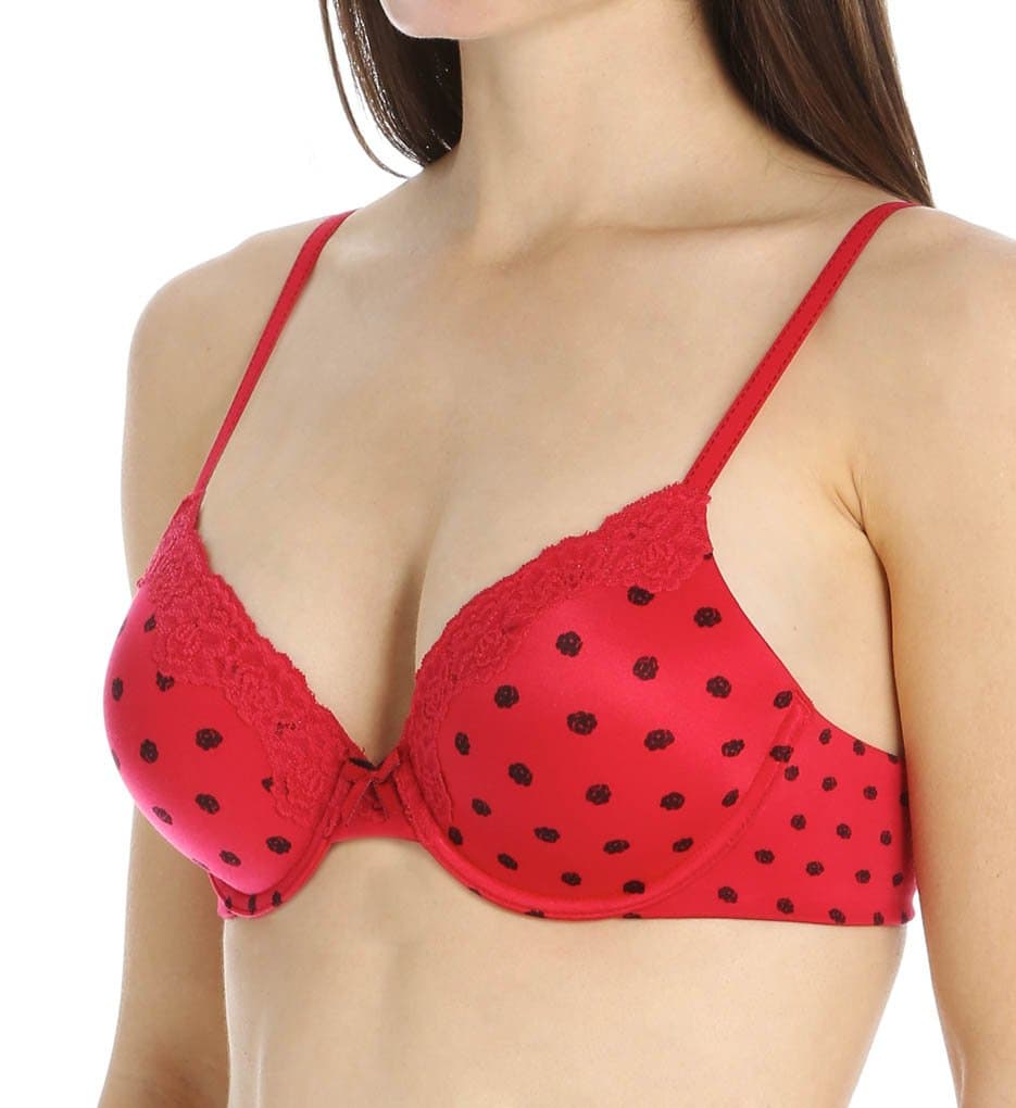 Maidenform Comfort Devotion Embellished Extra Coverage Bra (09404) 34B/Camera Red-Y Rose