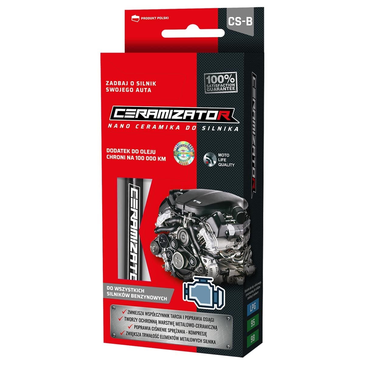 CS-B Petrol Engines Regenerator - Ceramic Revitalizant Paste - Regenerator of Surfaces Subjected to Friction - Innovation Formula in Small Syringe
