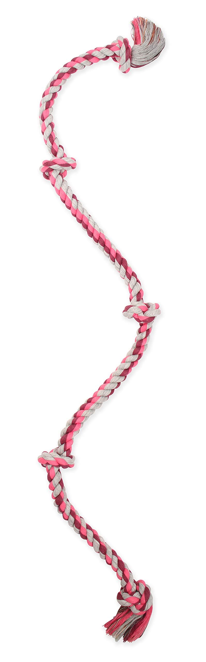 Mammoth Pet Products Flossy Chews Color Rope Tug – Premium Cotton-Poly Tug Toy for Dogs – Interactive Dog Rope Toy – Tug Dog Chew Toy