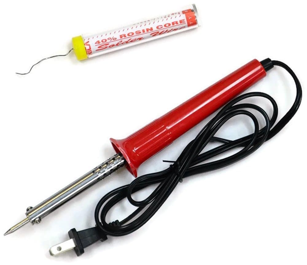 60W Listed Professional Soldering Iron Kit (Soldering Iron 60W + 7' (7 Feet) Soldering Wire 60/40 rosin core)