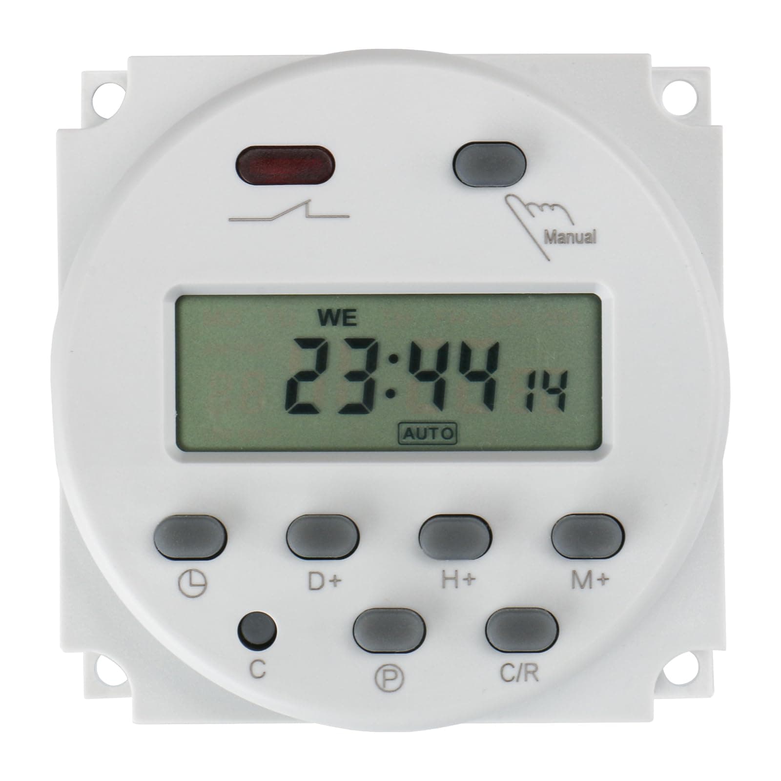 BaomainCN101A 200-250VAC Programmable Timer 16Amp, SPST, LCD Digital Timer, Time Relay Support 17 Times Daily Programme Week