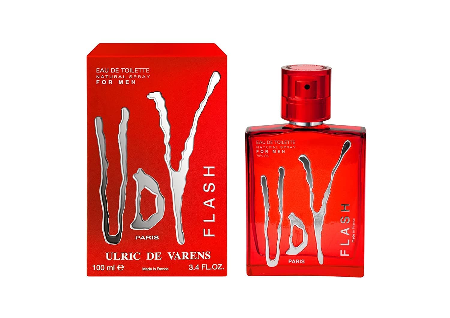 Ulric de VarensUDV Flash Eau de Toilette - Oriental Marine Fougère - Men's Perfume - Spray - Made in France - 100 ml