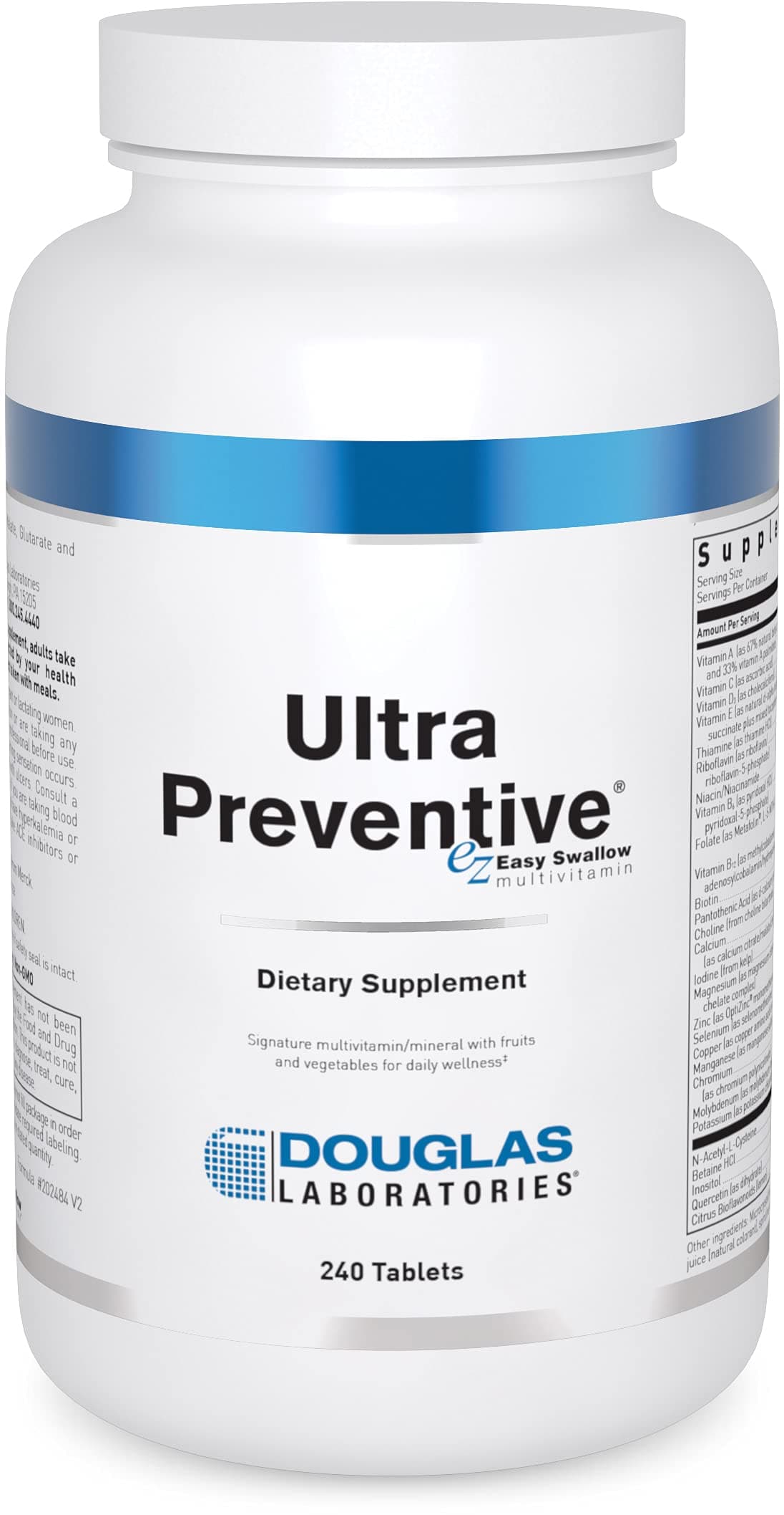 Douglas Laboratories Ultra Preventive | Comprehensive Multivitamin in Easy to Swallow Tablets | 240 Tablets