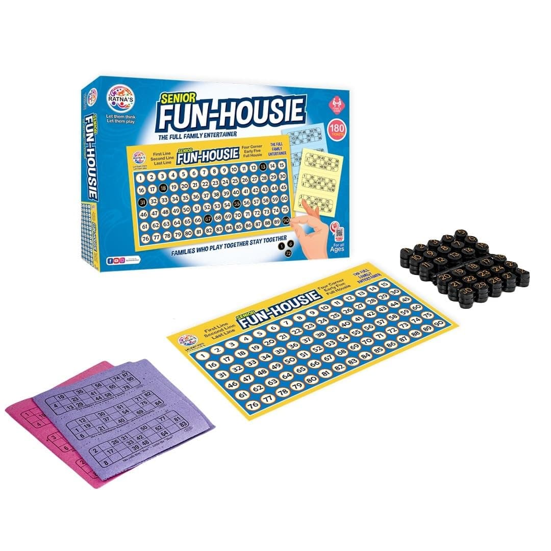 Ratna's Fun Housie Game Big 180 Tickets for Party, Picnic Fun