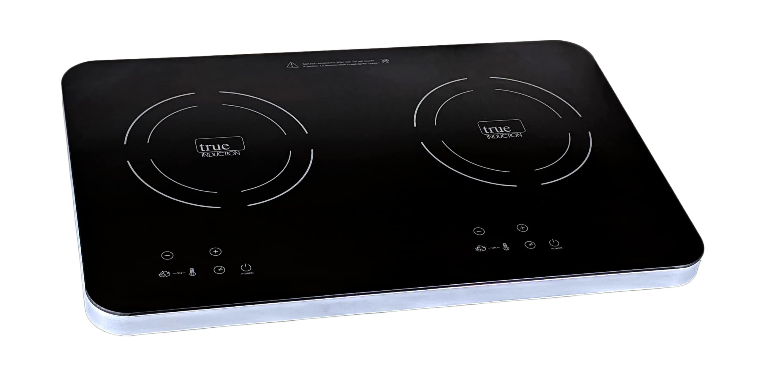 - TI-2C 23 inch Portable Dual Induction Glass-Ceramic Cooktop, 1750W, UL1026 Certified