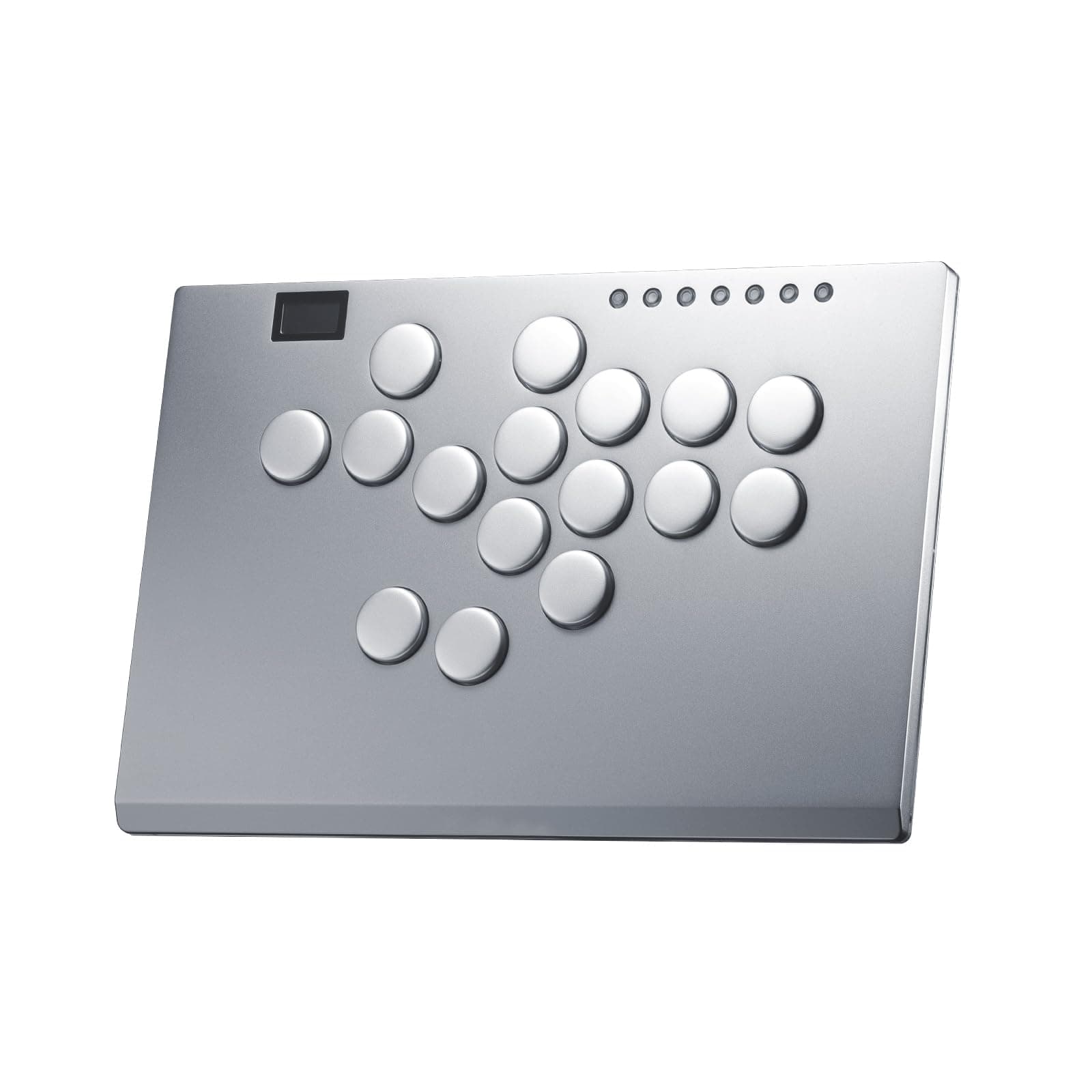 ONEED Haute42 Leverless Controller M16 Plus Grey-Aluminum Leverless Arcade Stick for PC/PS3/PS4/Switch Game,Crystal Low-Profile Switch Arcade Stick Support Hot Swap & SOCD