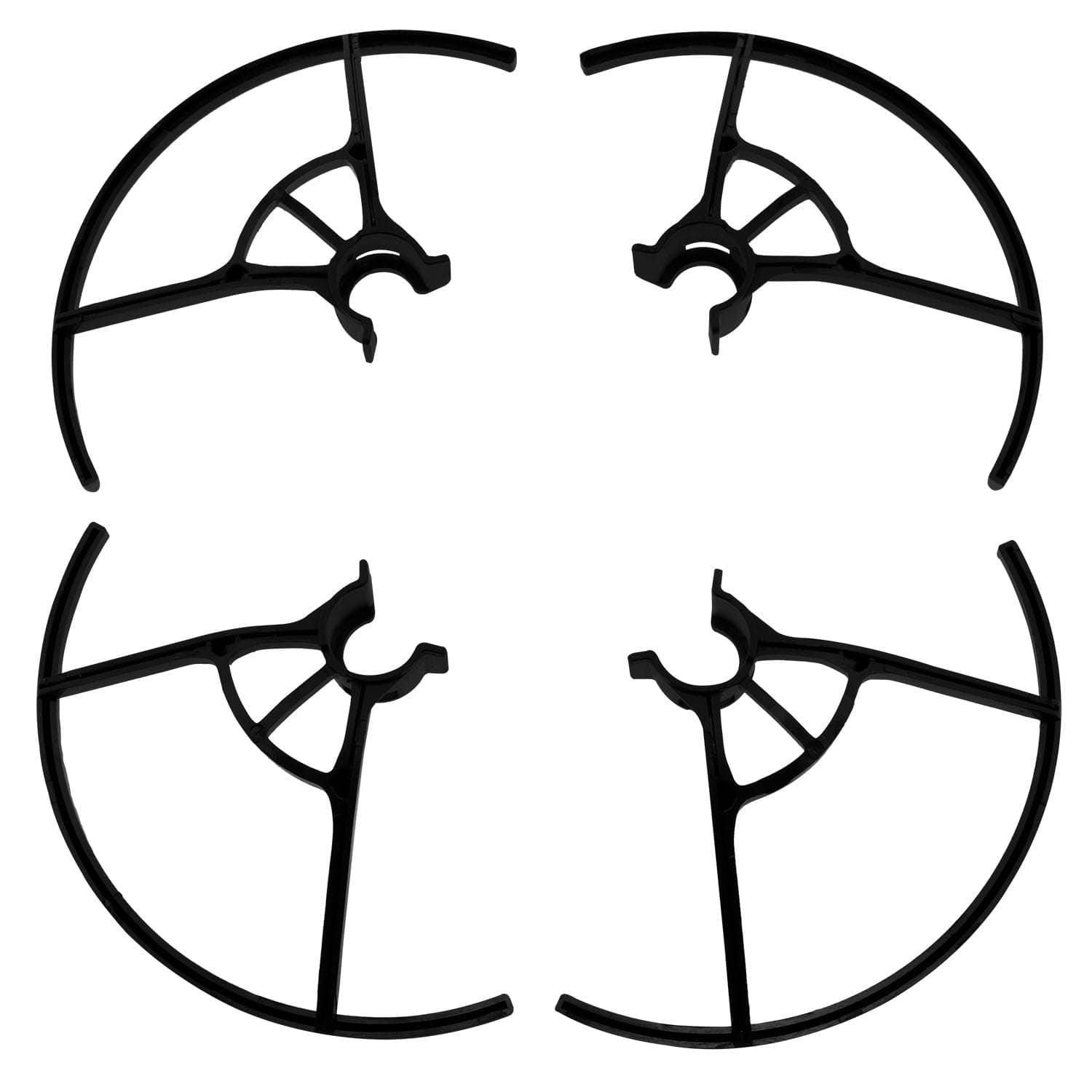 Lovelysp-Crash Guard Cover Bumper for DJI Tello Drone Propeller Protector Black Propeller Blade Drone Propeller Protector-1 Set