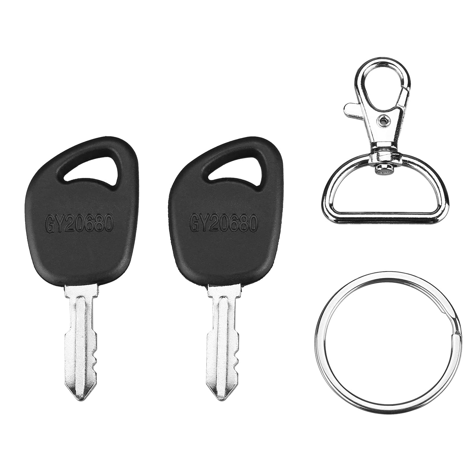 GY20680 Ignition Key Fit for John Deere L100 L120 D110 D170 Riding Mower - Ignition Key Fit for AYP HU Troy Bilt Craftsman LT1000 LT2000 LT3000 Lawn Tractor, Replace AM131946 140401, 2 Pcs