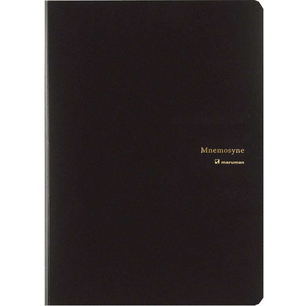 MNEMOSYNE HN188A A5 Notebook with Folder, Black