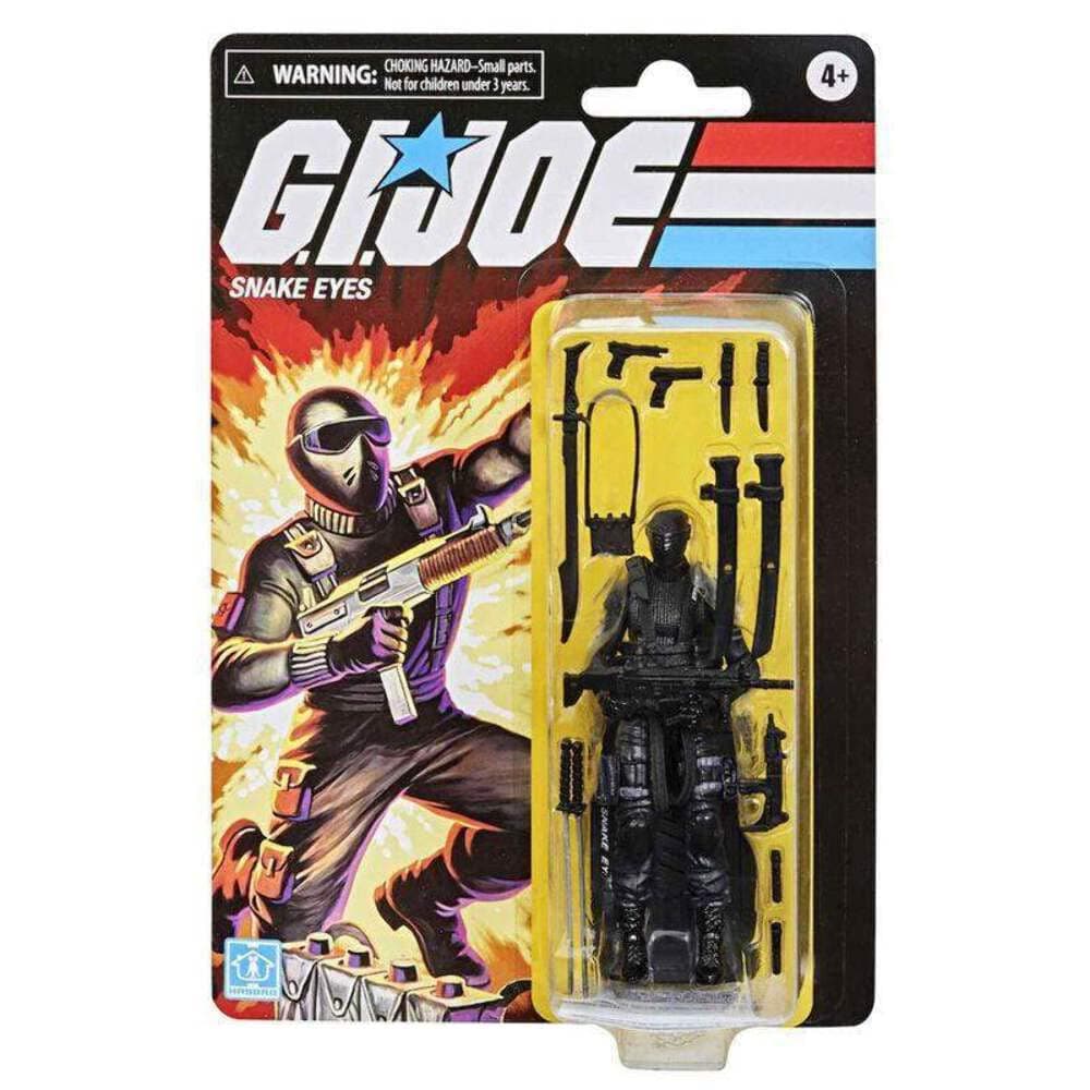 Hasbro G.I.Joe Retro Collection Snake Eyes 3.75-Inch,E9056
