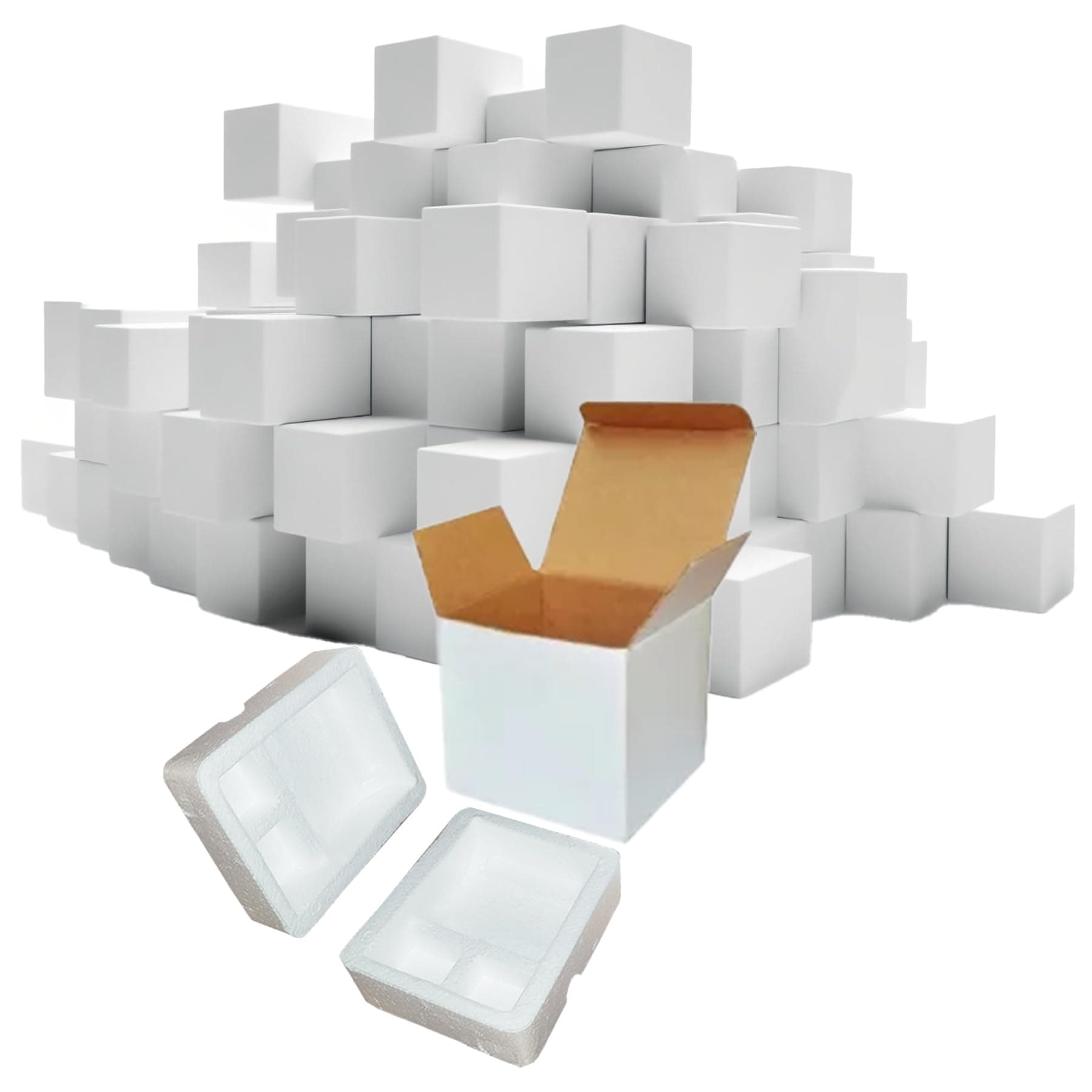 TWISTED ENVY Bulk Pack of 45 Mug Shipping Boxes for 11oz Mugs with Shockproof Packaging and Foam Supports