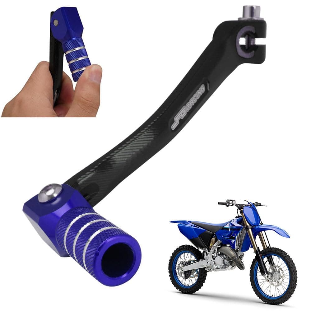 JFG RACING Motorcycle Folding Gear Shifter Shift Lever Pedal CNC Universal for YZ TTR PW 50cc - 125cc CRF XR RM KX KLX SSR Apollo TAO TAO SDG Dirt Pit Bike Blue
