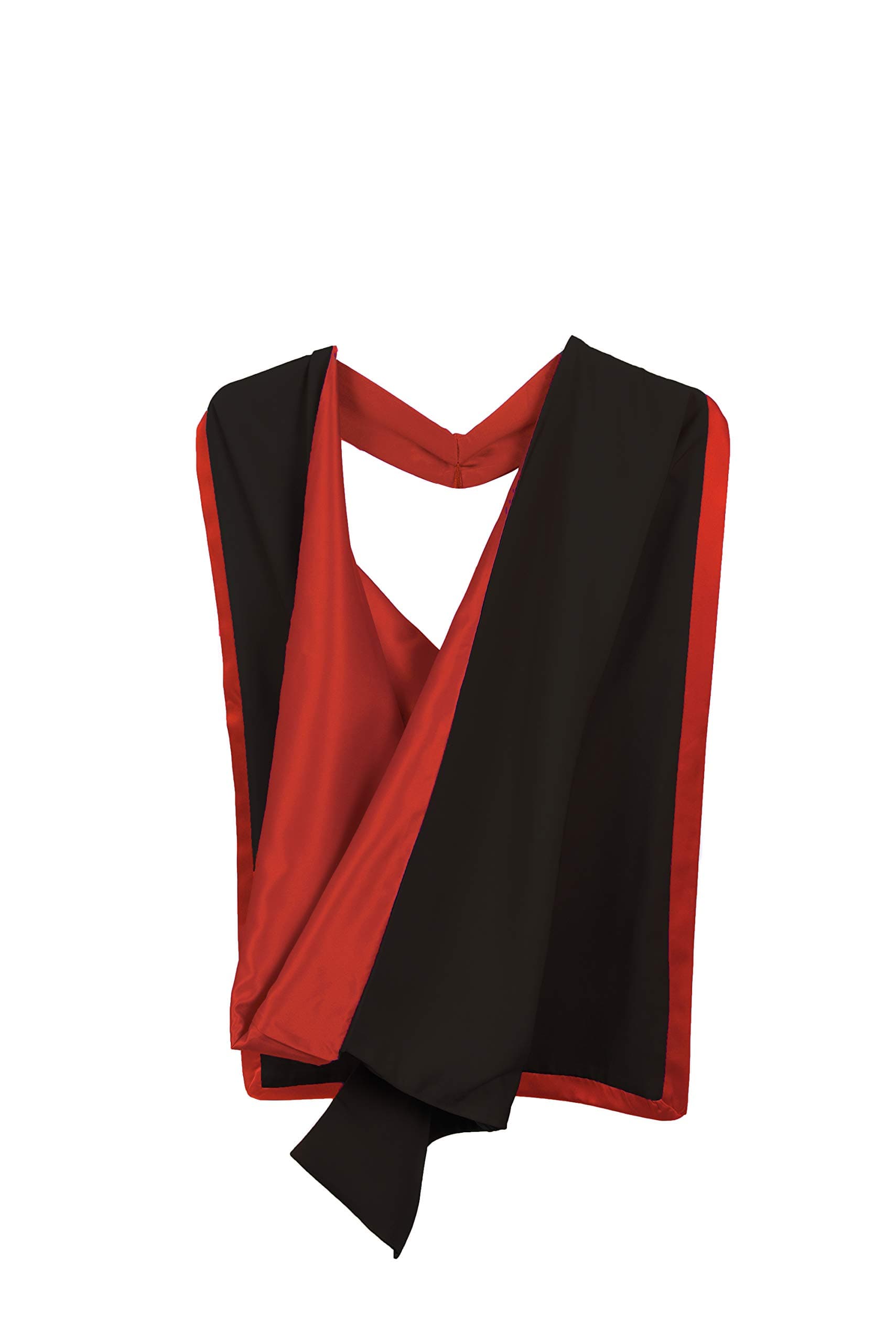 Graduation Attire Academic Hood (Full Shape) (Black with Red)