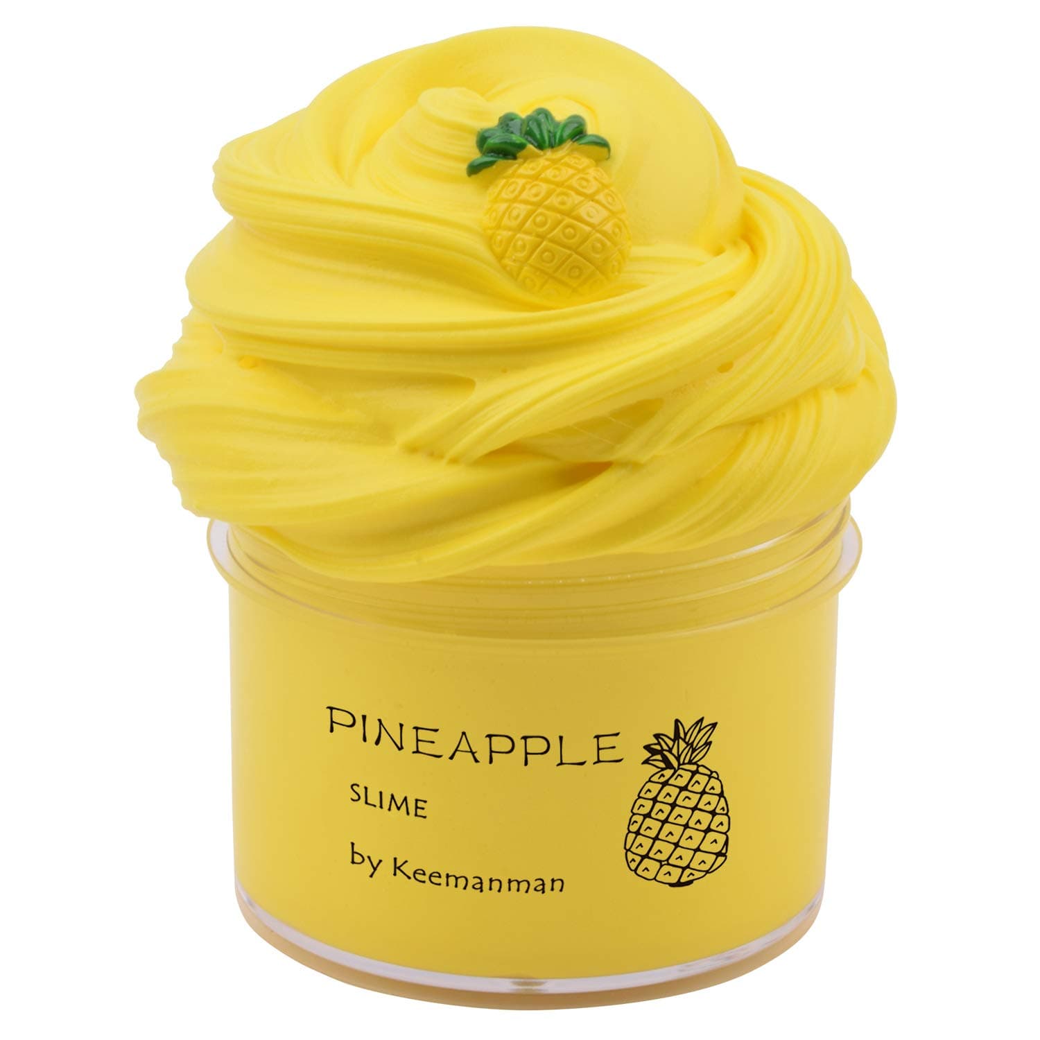 Yellow Pineapple Butter Slime, DIY Slime Supplies Kit for Girls and Boys, Stress Relief Toy Scented Slime Toy for Kids Education, Party Favor, Gift and Birthday(7oz)