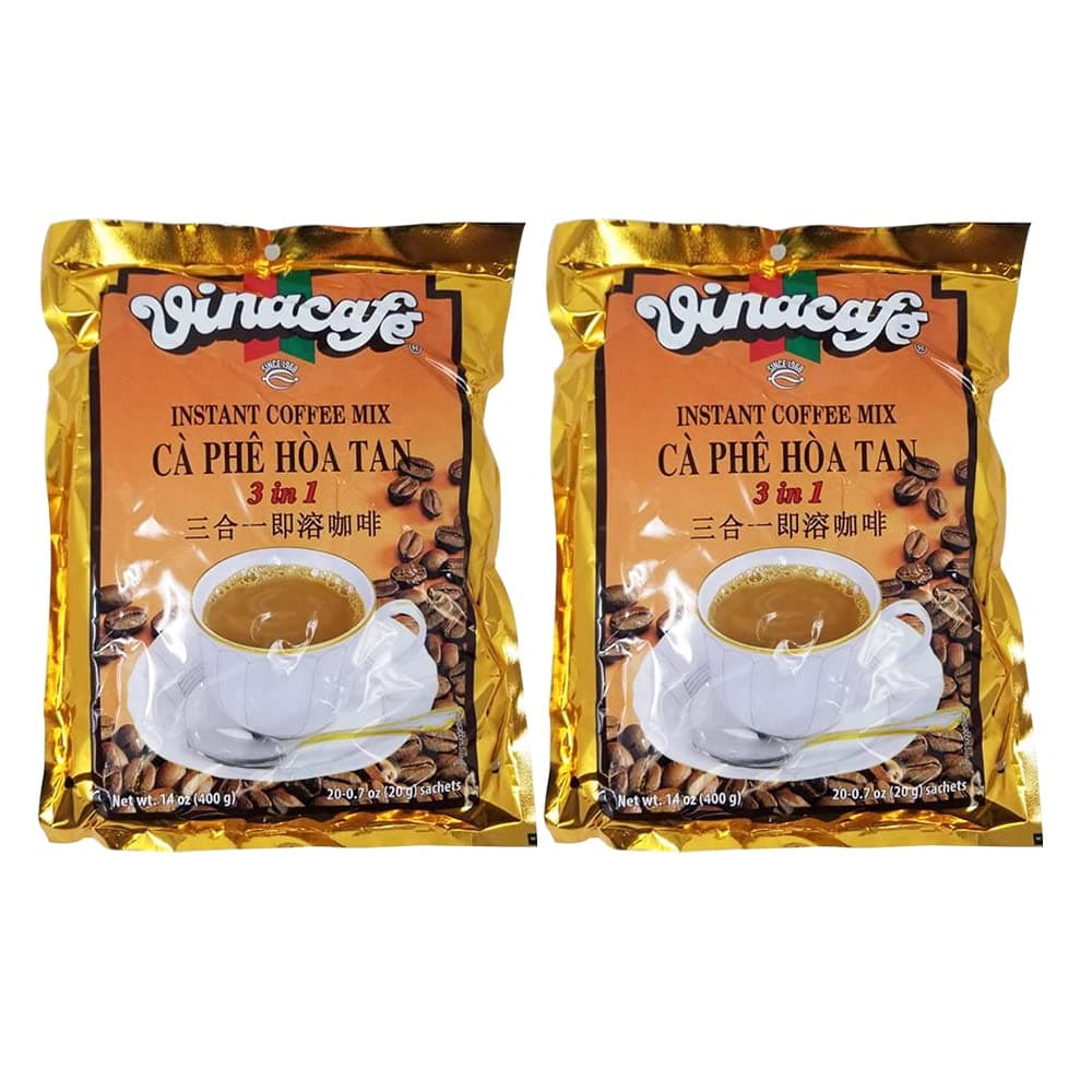 3 in 1 Instant Black Coffee Mix, 15 Sachets (14.11 Ounce)