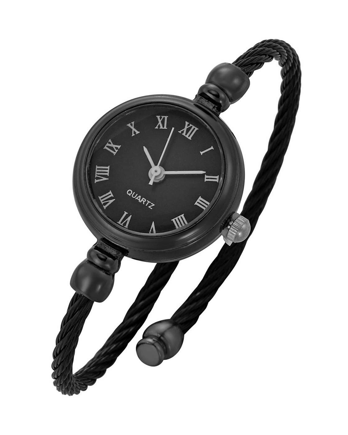 Womens Fashion Analog Quartz Bangle Cuff Wrist Bracelet Watch Elegant Stainless Steel Wire Band Arabic Numerals Dress Watches