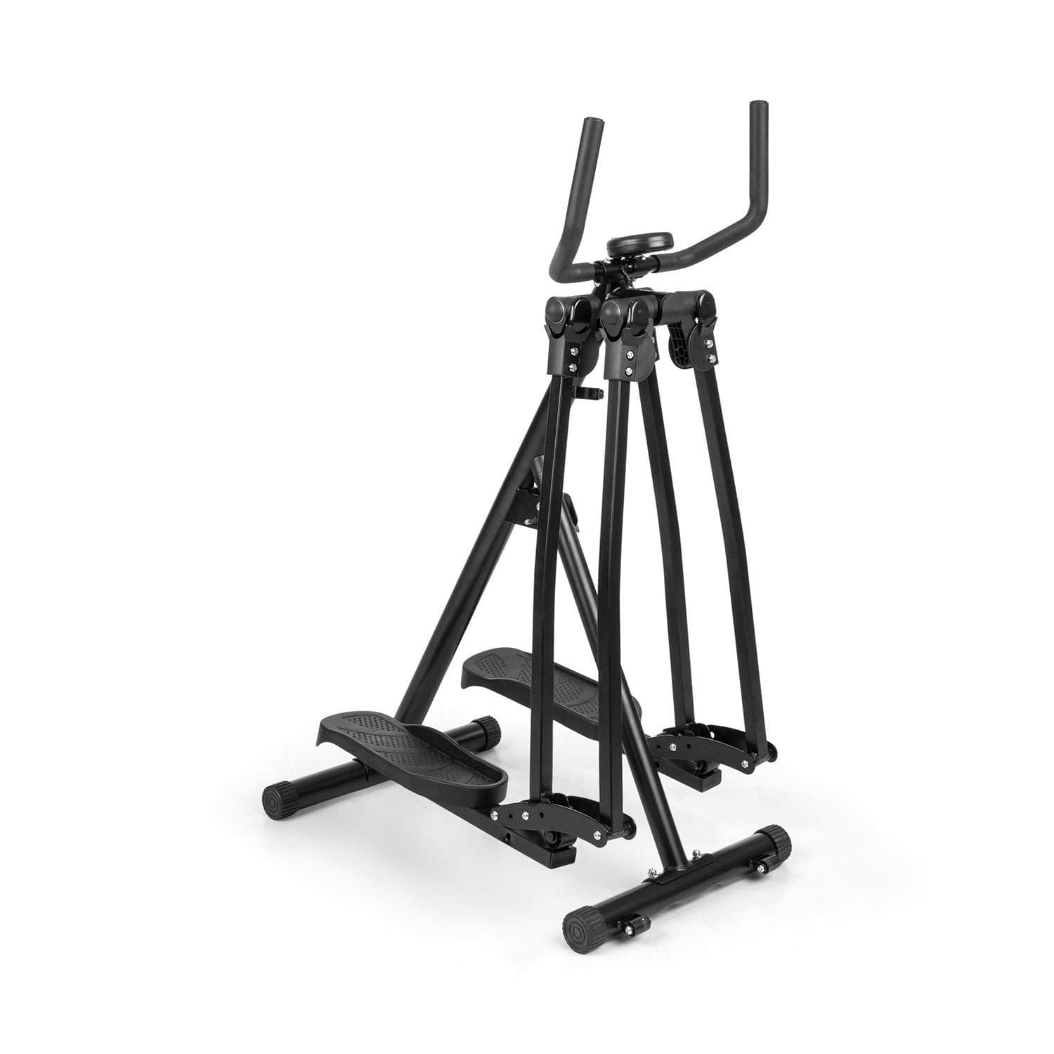 Capital Sports Crosswalker Air Walker - Cross Trainer, Vertical & Horizontal Swinging Movement, Full Body Training, Non-Slip Platform, Handrails, Training Computer, up to 100 kg, Colour: Black