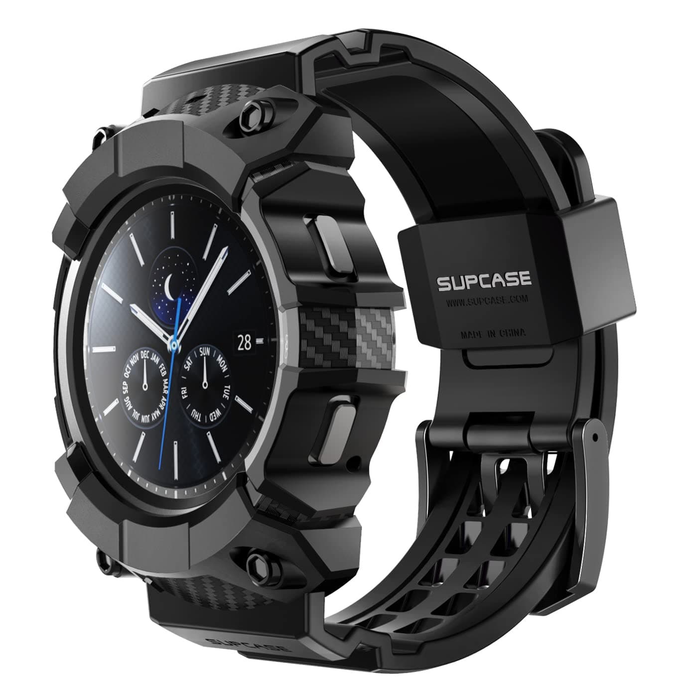 [Unicorn Beetle Pro] Series Case for Galaxy Watch 4 [46mm] 2021 Release, Rugged Protective Case with Strap Bands
