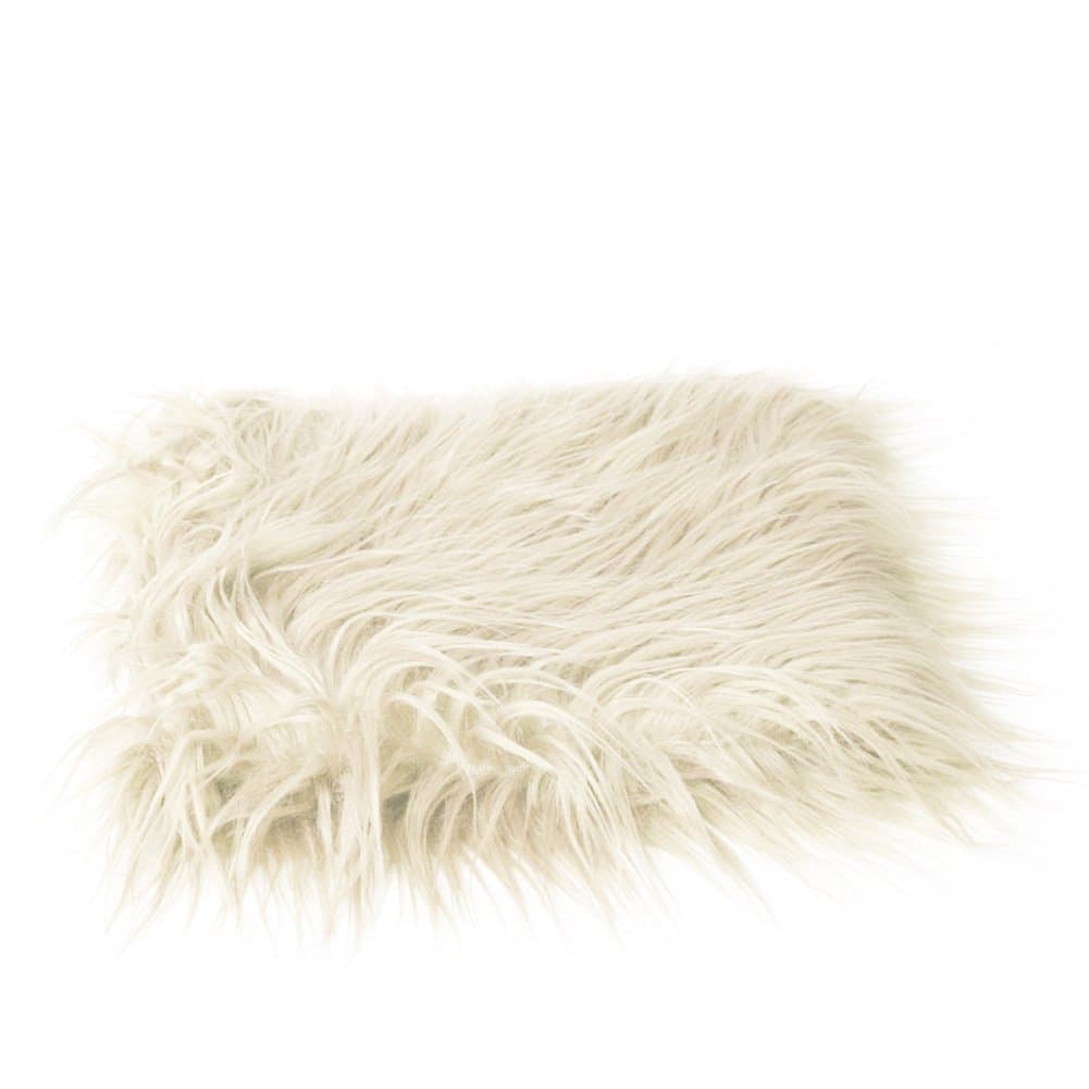 Slaxry Newborn Soft Faux Fur Blanket Photography Props Rug Mat Backdrop for Baby Infant