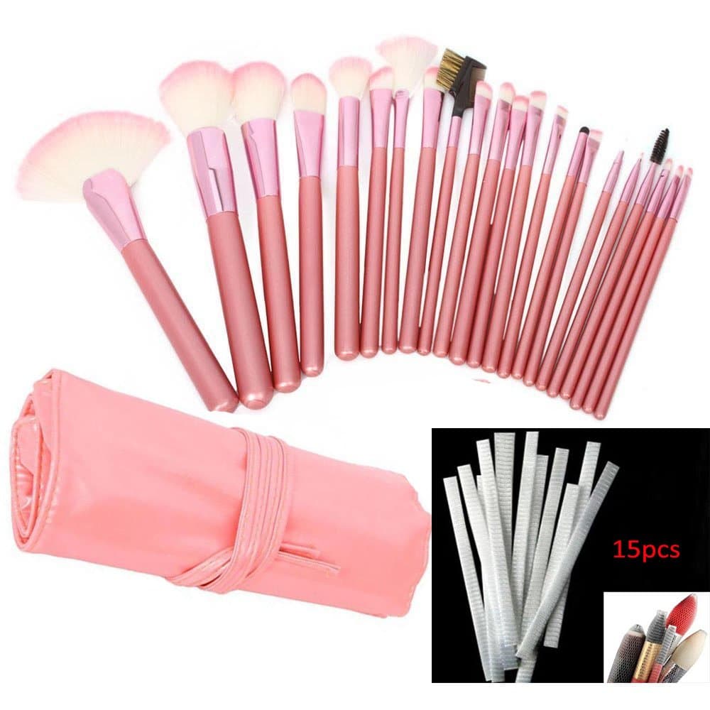 Transmen(TM) 22pcs Makeup Brush Cosmetic Set with 15pcs Makeup Brush Guards