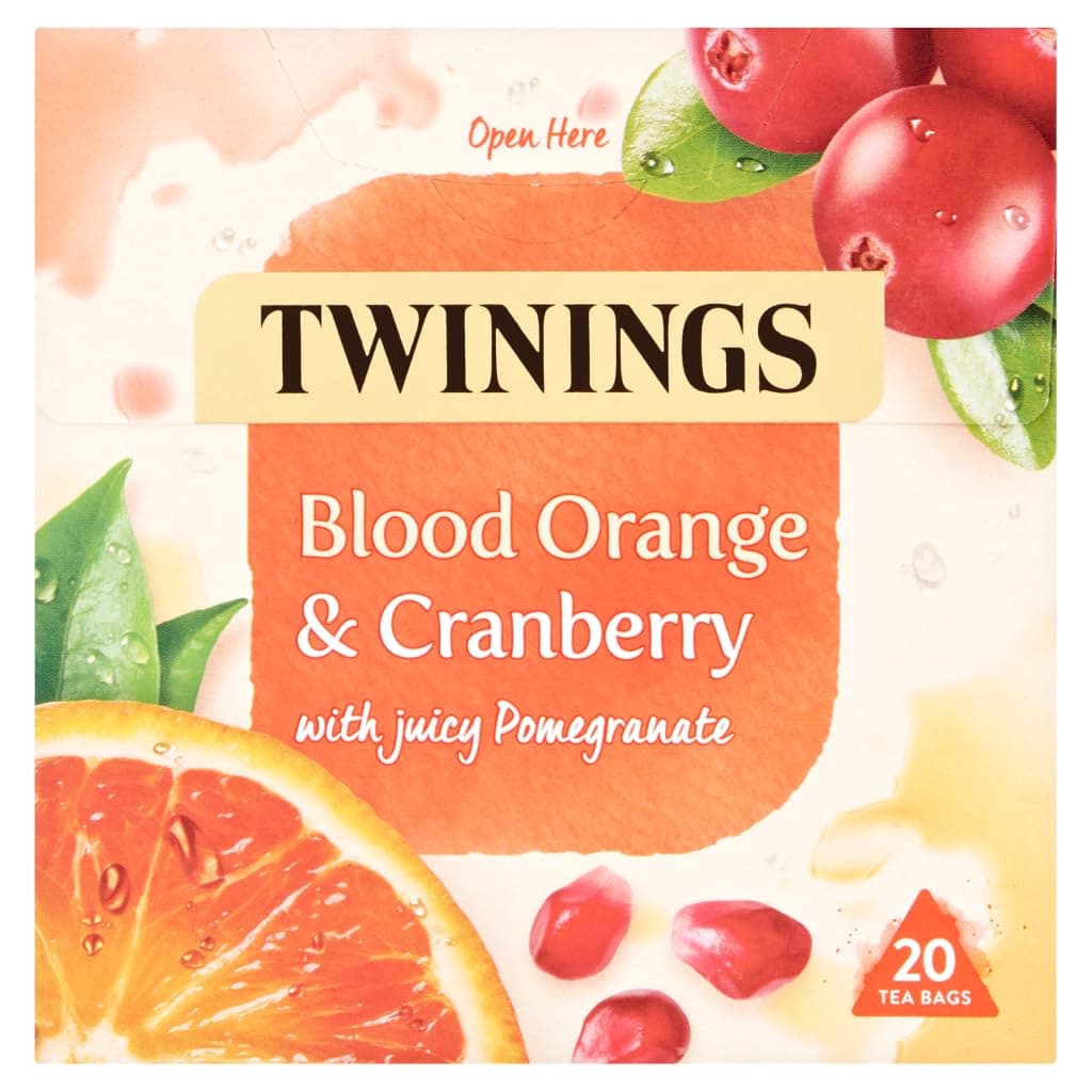 Blood Orange, Cranberry & Pomegranate Fruit Tea, 20 Tea Bags