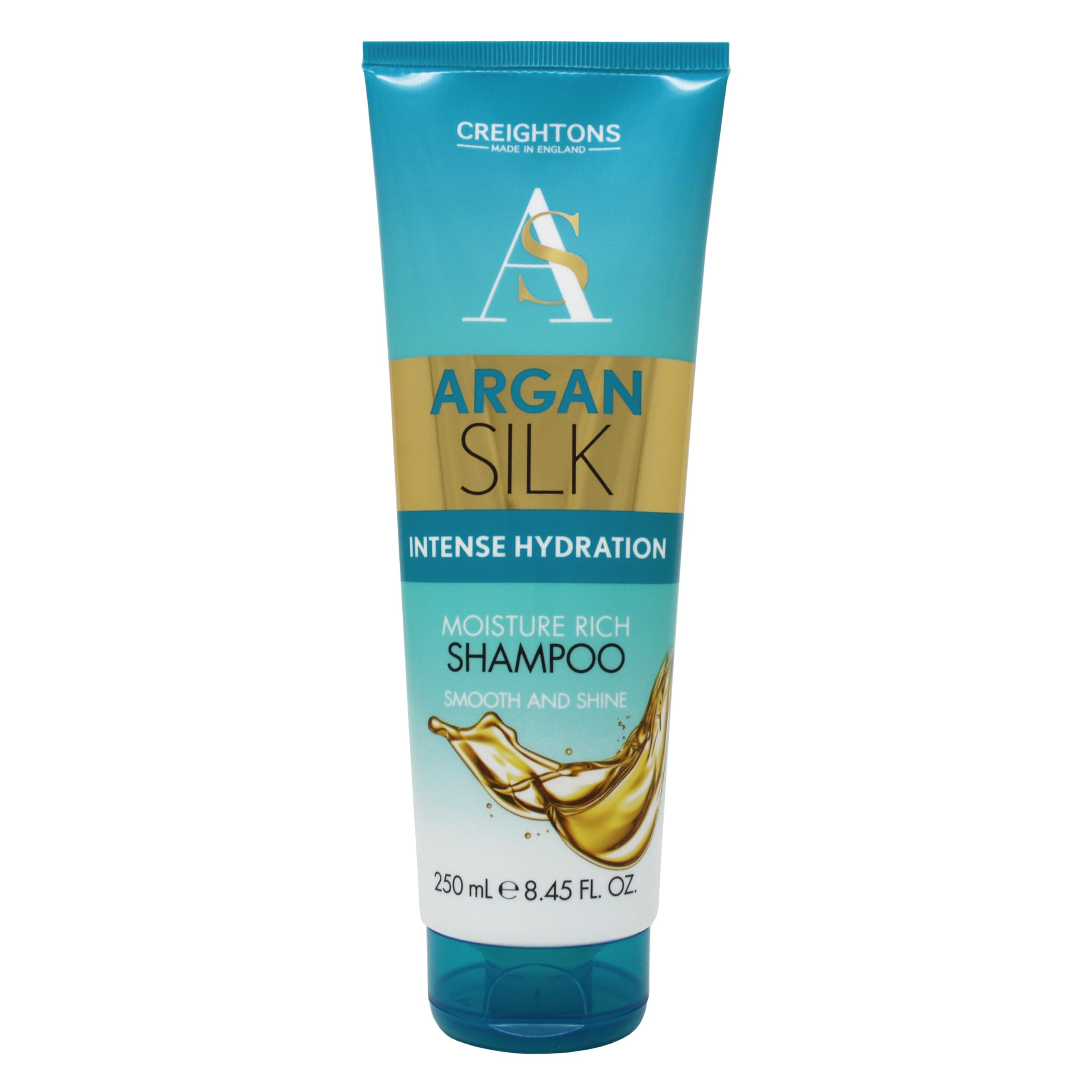 Argan Silk Moisture Rich Shampoo (250ml) - Professionally Formulated with Argan Oil from Morocco, Replenishes Moisture for Strength & Shine, For All Hair Types