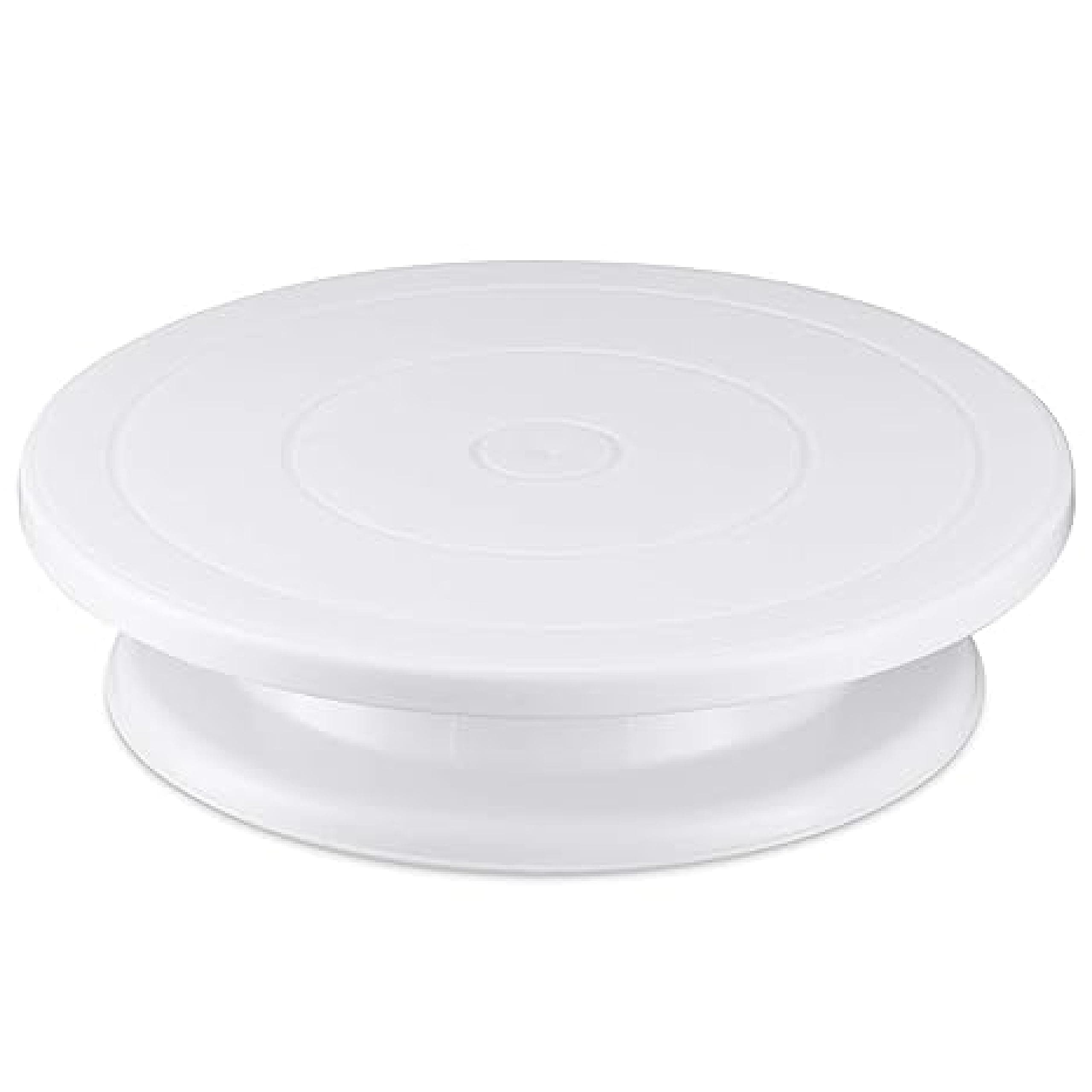 The SR Brand Sr 11 Inch Rotating Cake Turntable,Turns Smoothly Revolving Cake Stand White Cake Decorating Kit Display Stand Baking Tools Accessories Supplies for Decoration(Multi Color)