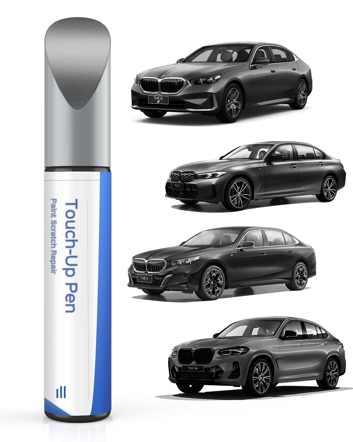 Touch Up Paint for BMW 2019-2020 X5/X4/iX3/X2/X1 - Exact Match - Scratch & Chip Repair - Sophistograu Brilliant Effect/Dark Graphite Metallic (A90)