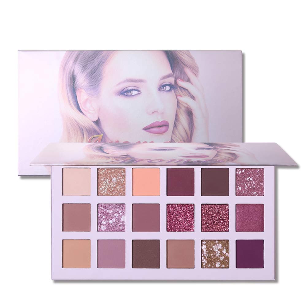 1Pack 18 Colours Eyeshadow Palette High Pigmented Eye Powder Easy To Blending Matte Shimmering Eyeshadow Makeup Palette Eyes Makeup Pallet
