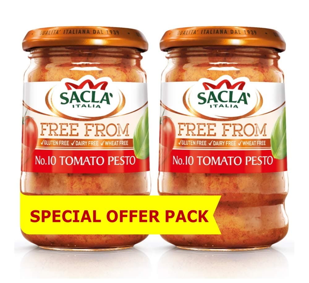 Italian Red Pesto Sauce Free From 190 gms (Pack of 2)