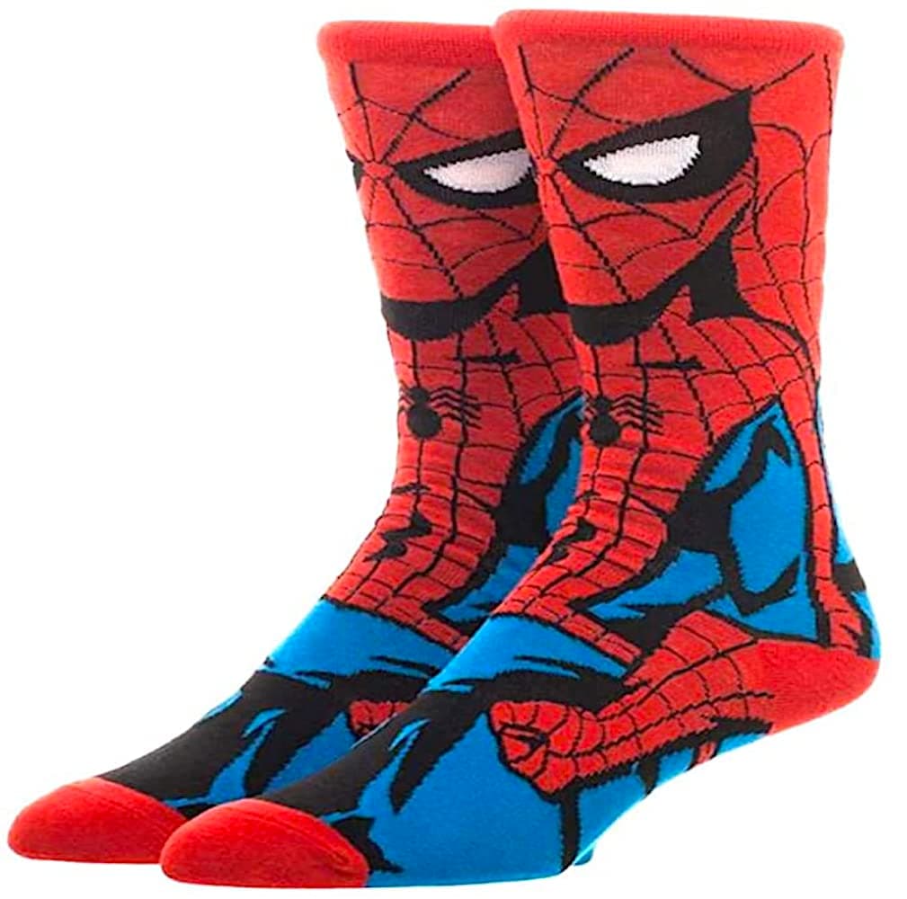 EZB Spider Patterned Crew Socks | Gift Idea For Men and Women | One Size 5-10 | Spider Socks