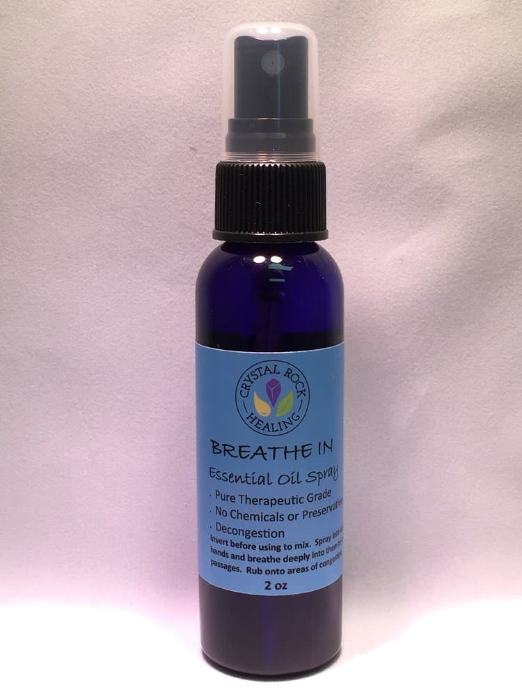 Crystal Rock Breathe in Essential Oil Spray 2 Oz