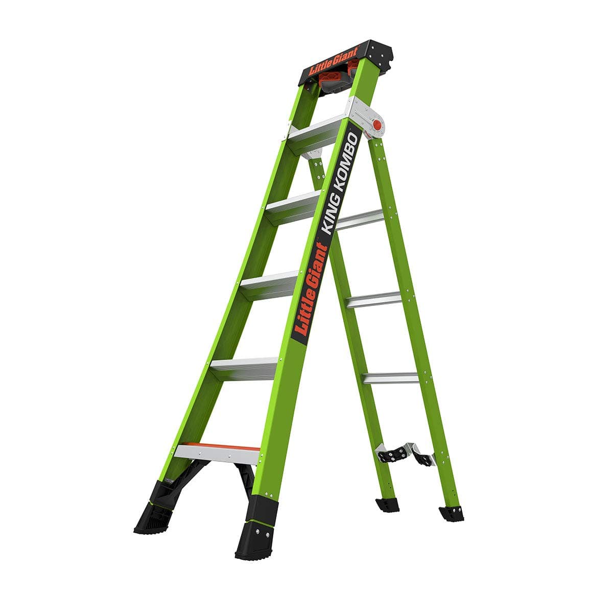 Little Giant Ladder Systems 13610-071 King Kombo 3-in-1 Ladder, 6 Ft, Gray