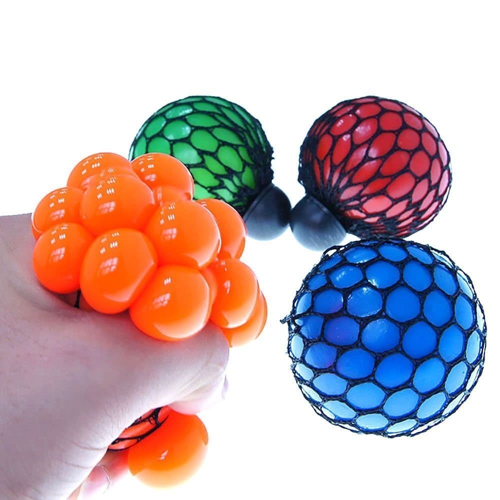 Mesh Squishy Stress Ball Relieve Pressure Ball Random Color 1 PCS