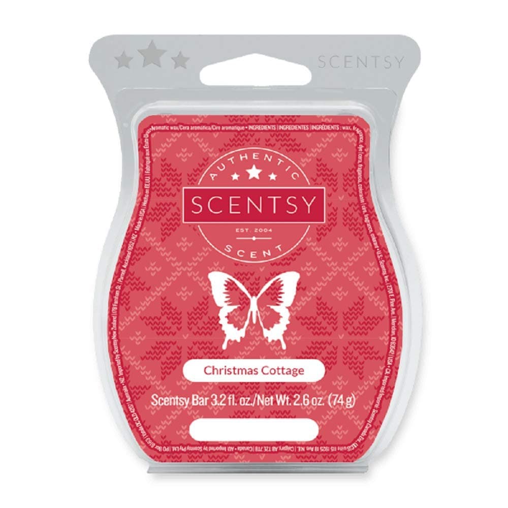 ScentsyChristmas Cottage, Wickless Candle Tart Warmer Wax 3.2 Fl Oz, 8 Squares